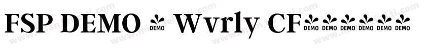 FSP DEMO - Wvrly CF字体转换